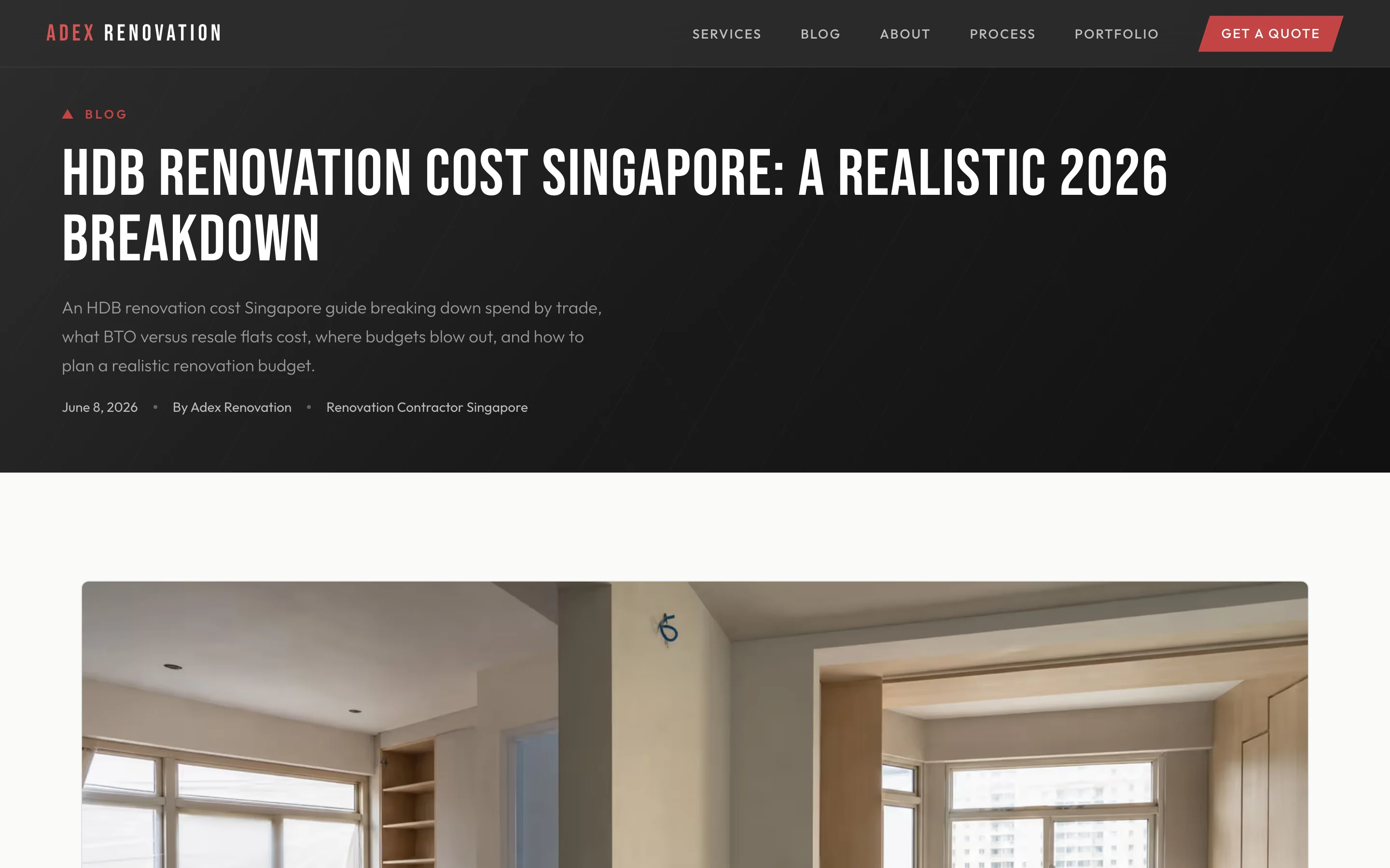 Blog article