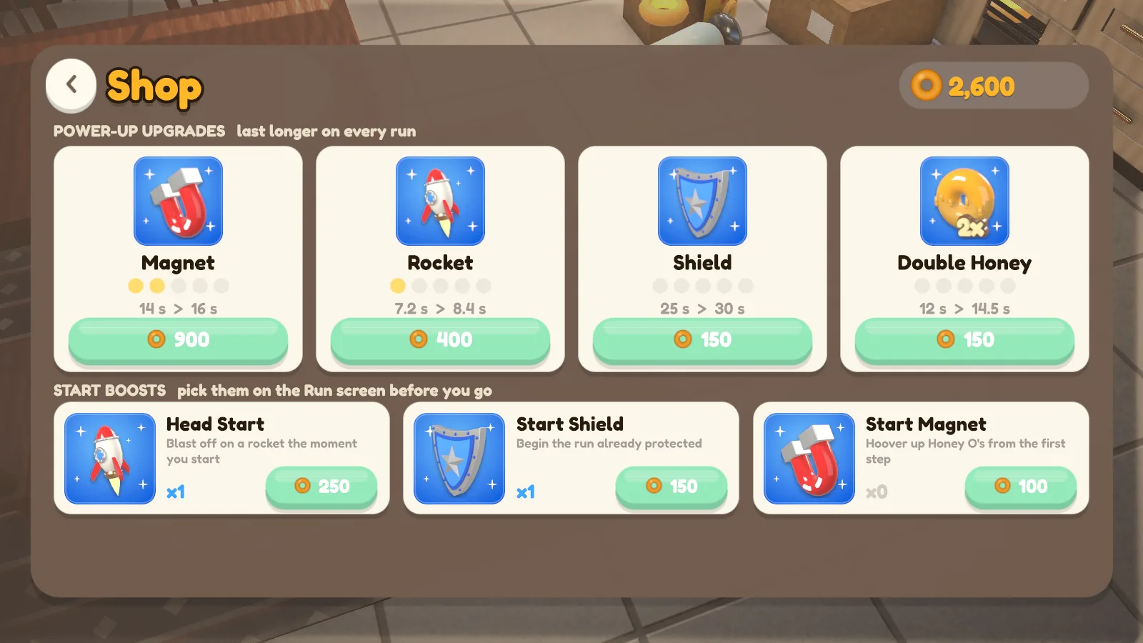 Spider Run: Shop